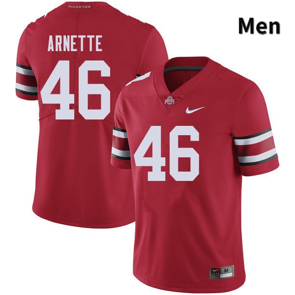 Ohio State Buckeyes Damon Arnette Men's #46 Red Authentic Stitched College Football Jersey